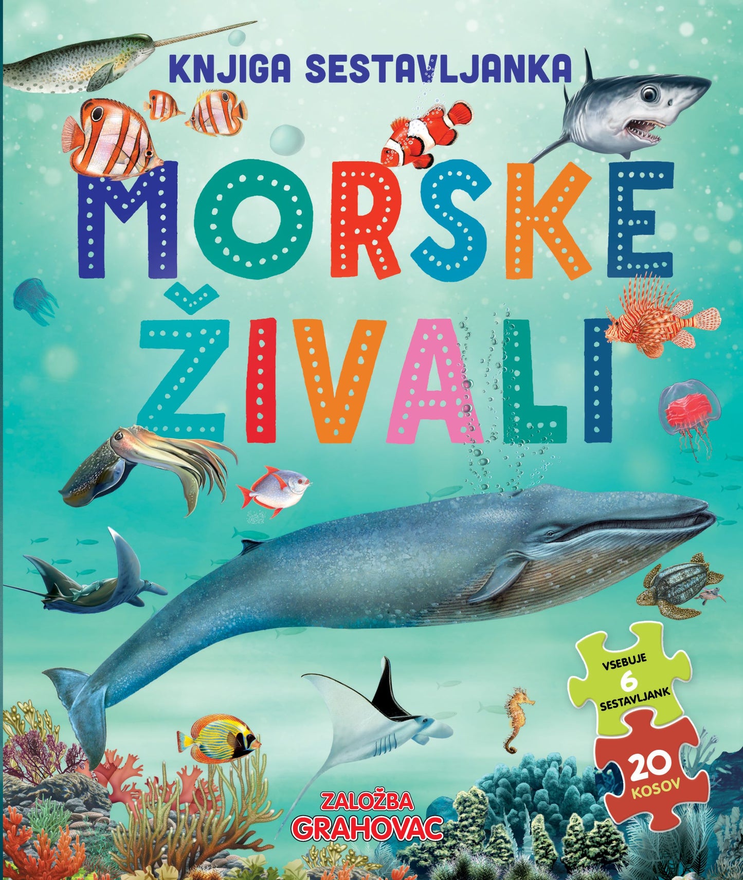 Morske živali (Knjiga sestavljanka)