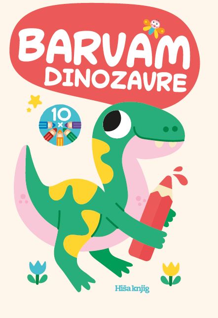 Barvam dinozavre (z barvicami)