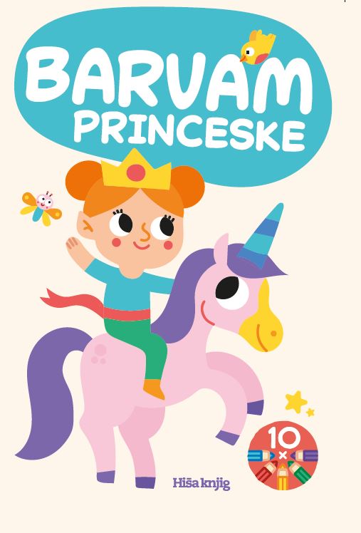 Barvam princeske (z barvicami)