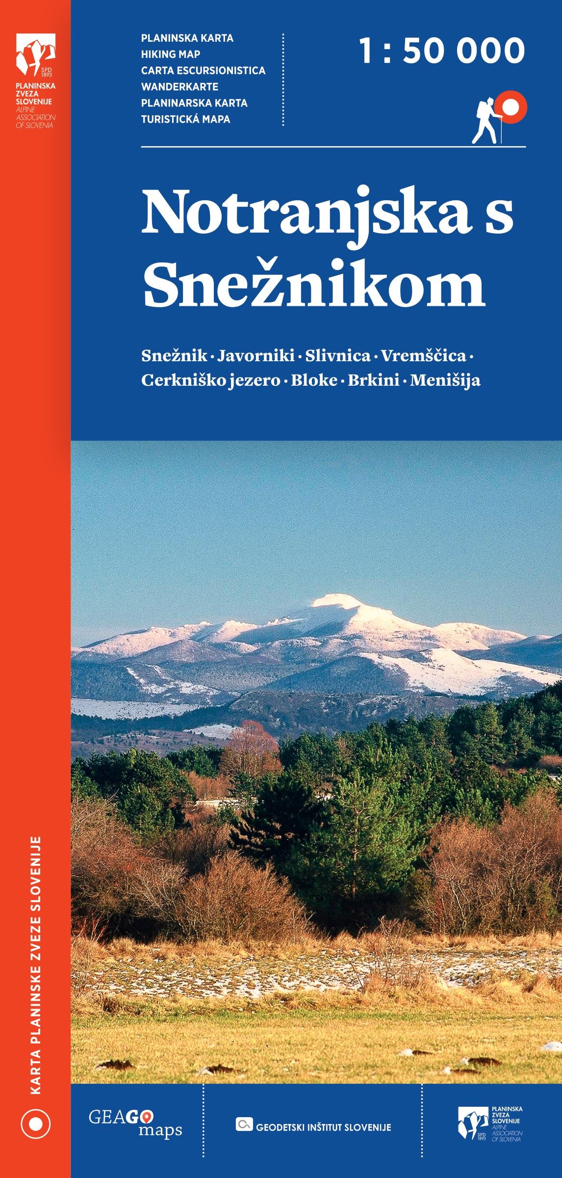 Notranjska s Snežnikom - 1 : 50.000 (planinska karta)