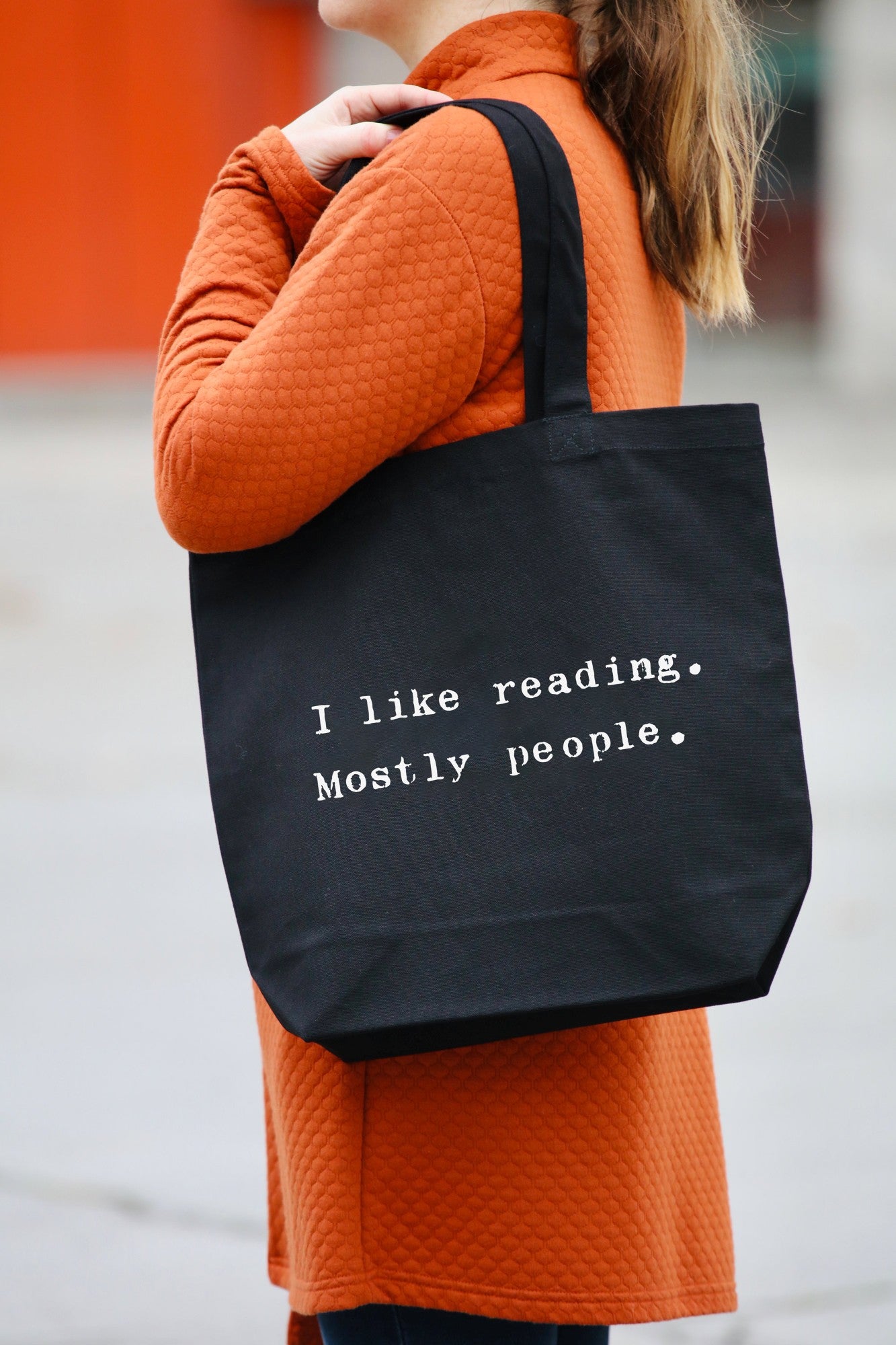 Vrečka I like reading, sortirano