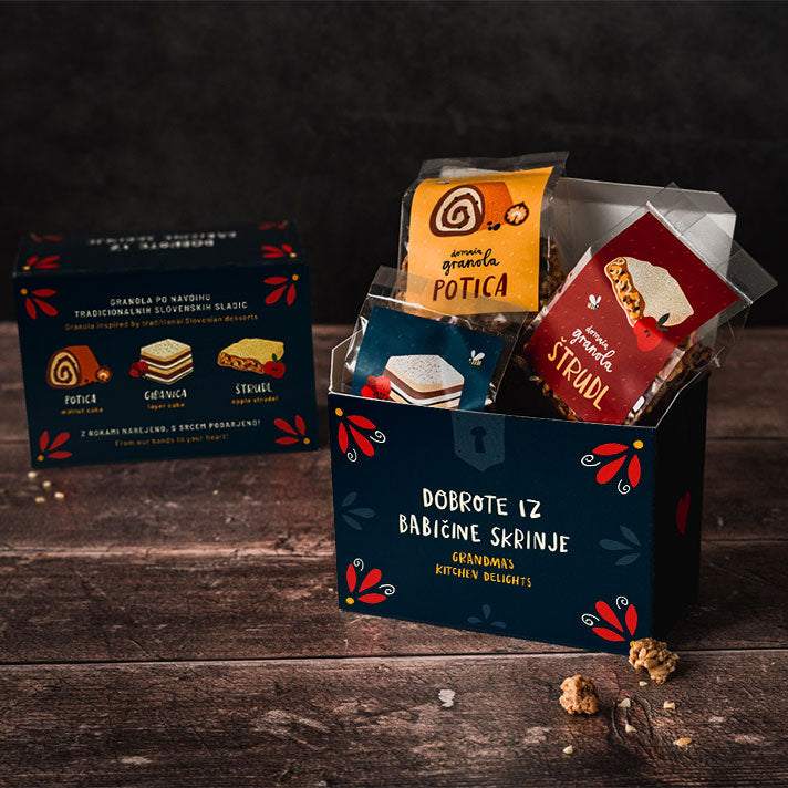 Set granol Fruštek DOBROTE IZ BABIČINE SKRINJE, 3x50g