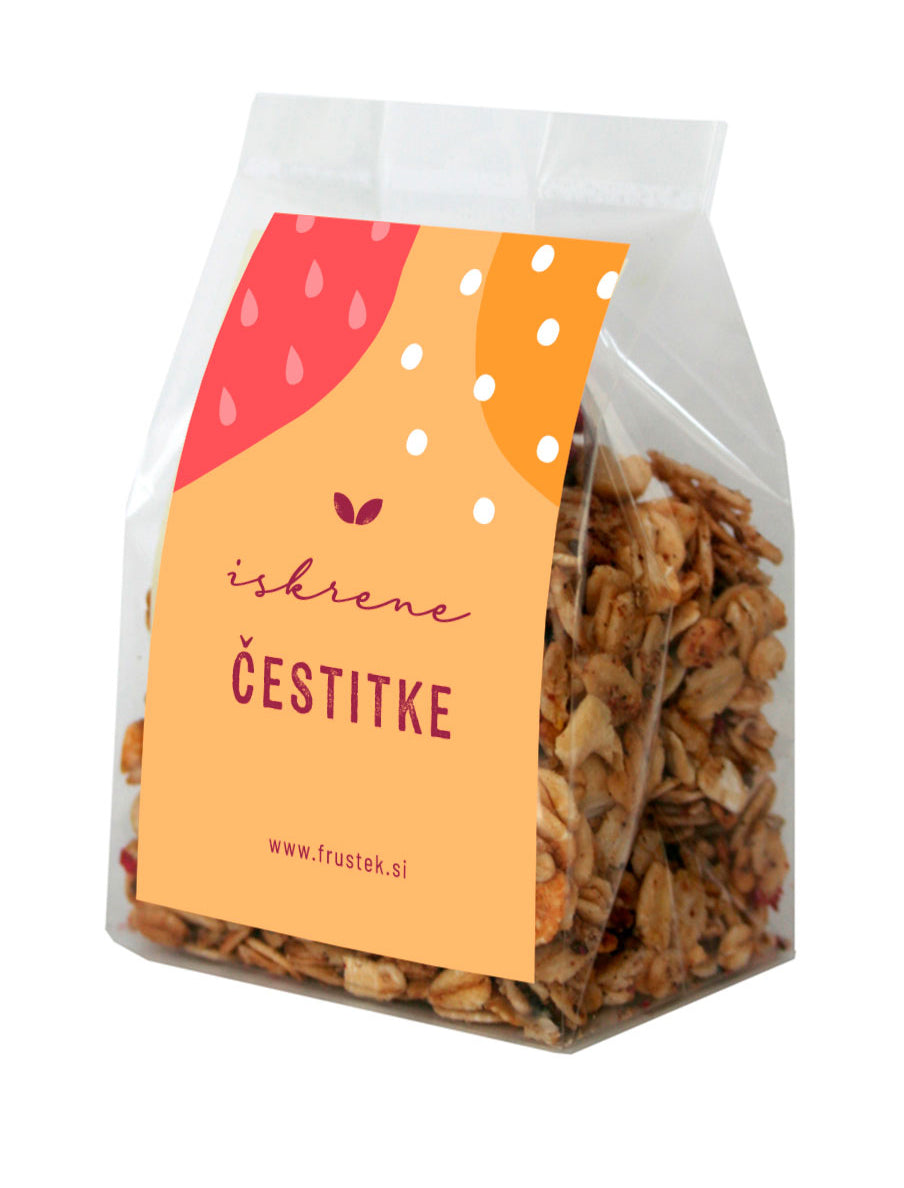 Granola Fruštek ISKRENE ČESTITKE, mini, 60g