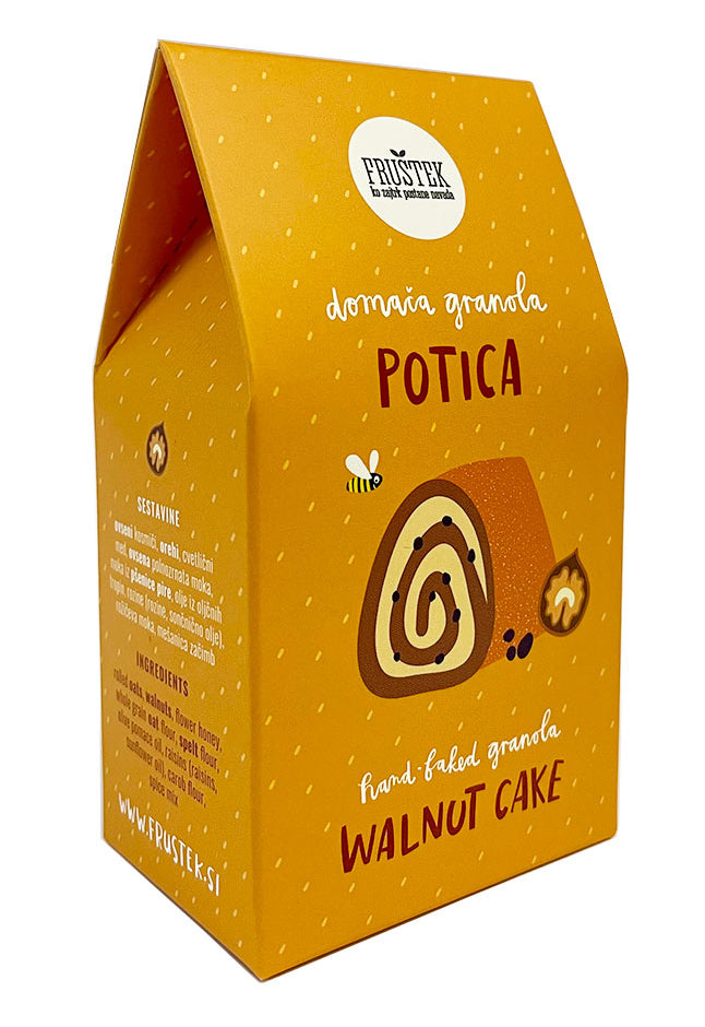 Granola Fruštek POTICA, mini, 80g, v škatlici