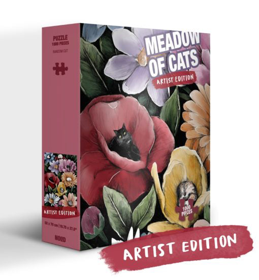 Puzzle Meadow of Cats, 1000 kosov