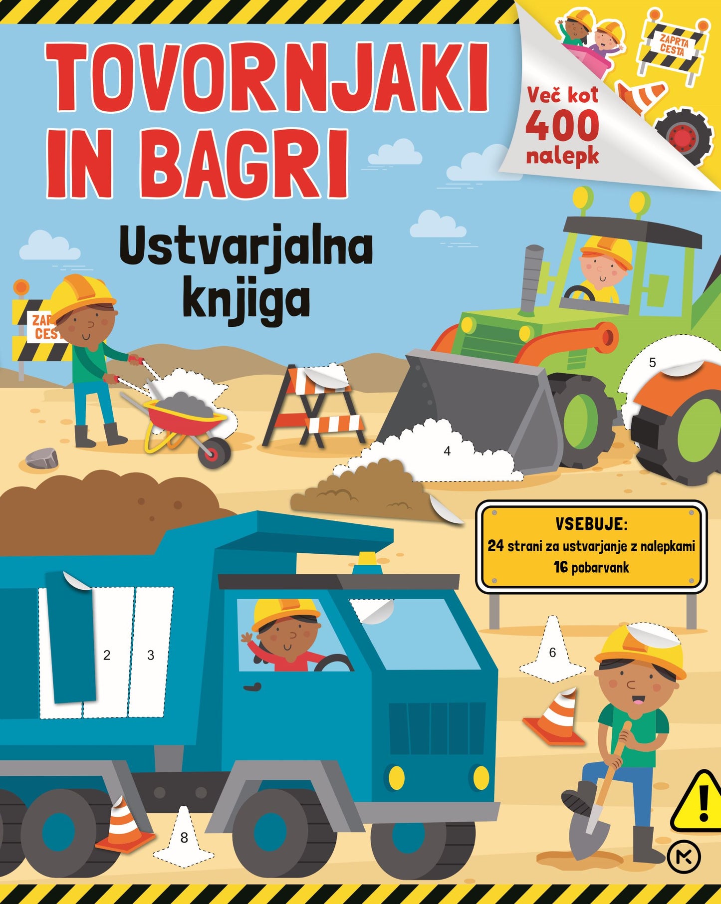 Tovornjaki in bagri: ustvarjalna knjiga