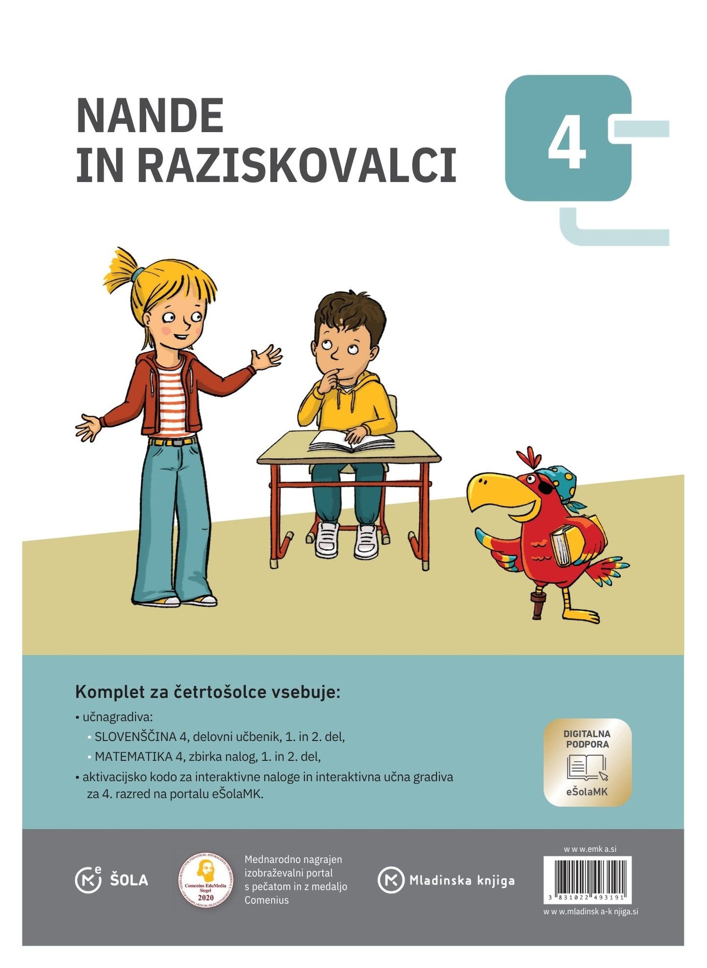 NANDE IN RAZISKOVALCI 4 KOMPLET (SLO, MAT)