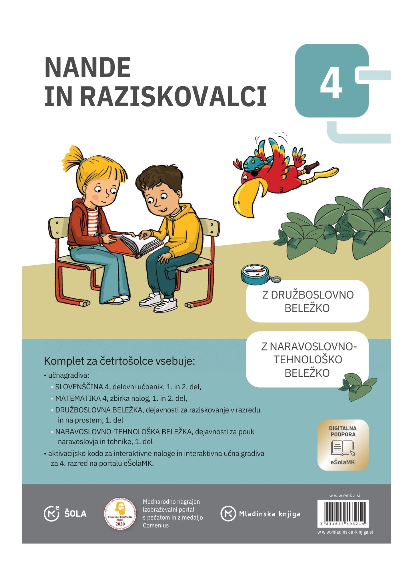 NANDE IN RAZISKOVALCI 4 KOMPLET (DRU,NIT,SLO,MAT)