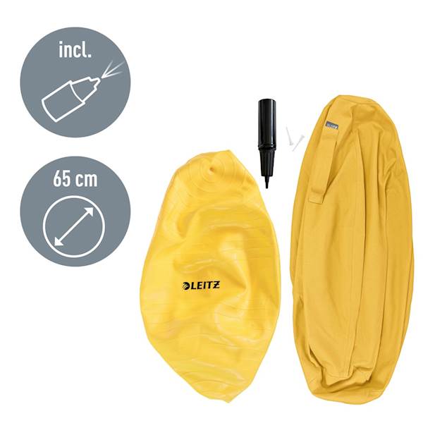 Žoga za sedenje Leitz Ergo Cosy Active, rumena