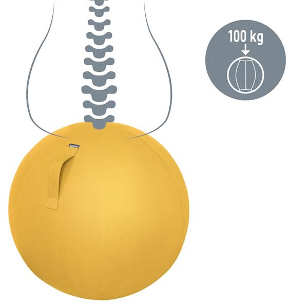 Žoga za sedenje Leitz Ergo Cosy Active, rumena