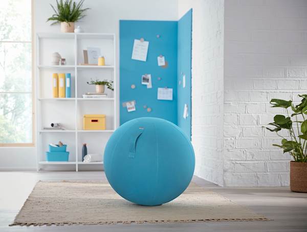 Žoga za sedenje Leitz Ergo Cosy Active, modra