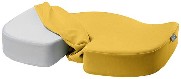 Ergonomska blazina za stol Leitz Ergo Cosy, rumena