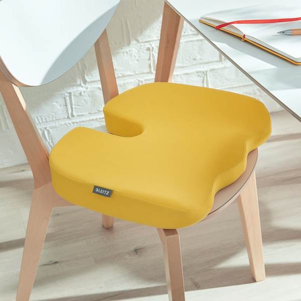 Ergonomska blazina za stol Leitz Ergo Cosy, rumena