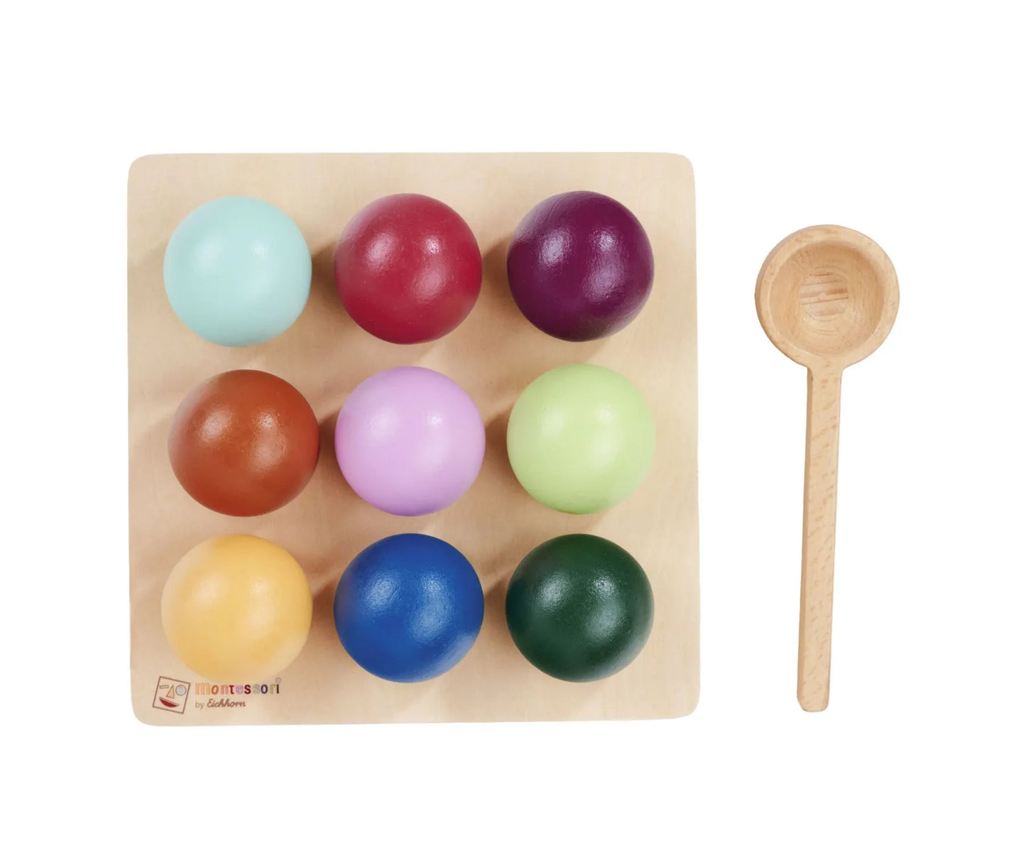 Montessori igra sortiranja kroglic – Eichhorn