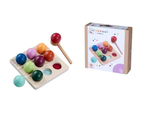Montessori igra sortiranja kroglic – Eichhorn
