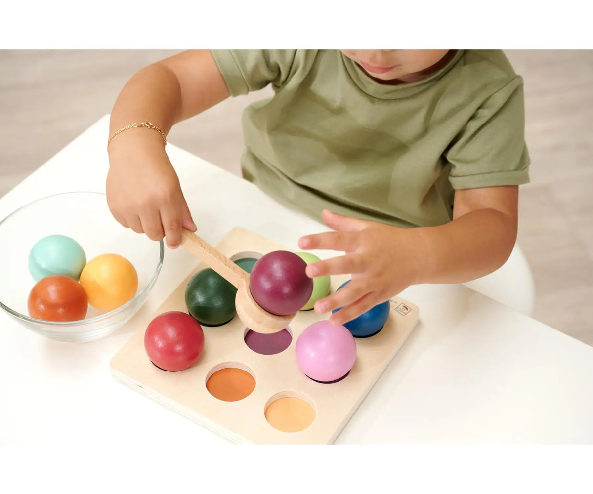 Montessori igra sortiranja kroglic – Eichhorn