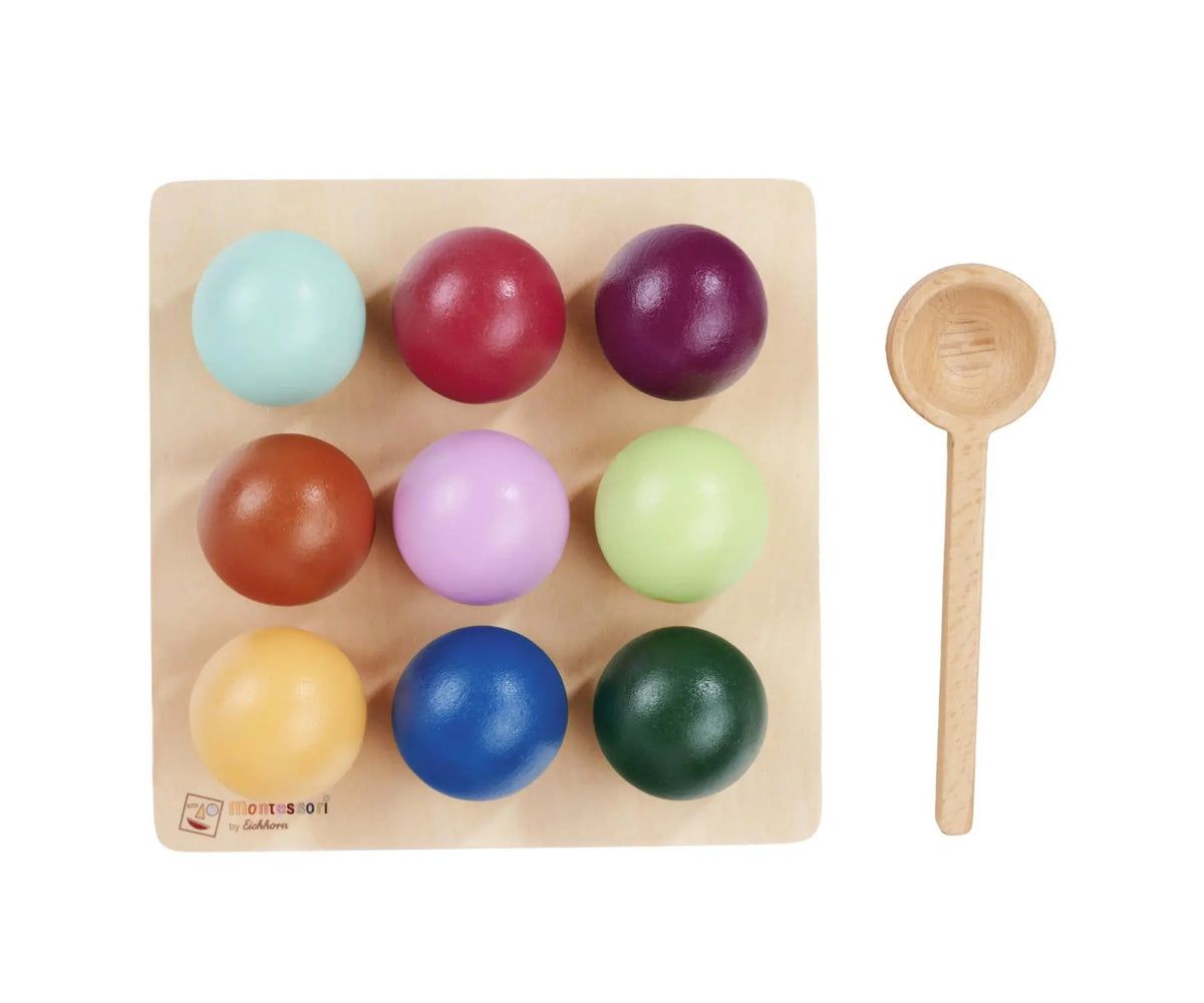 Montessori igra sortiranja kroglic – Eichhorn