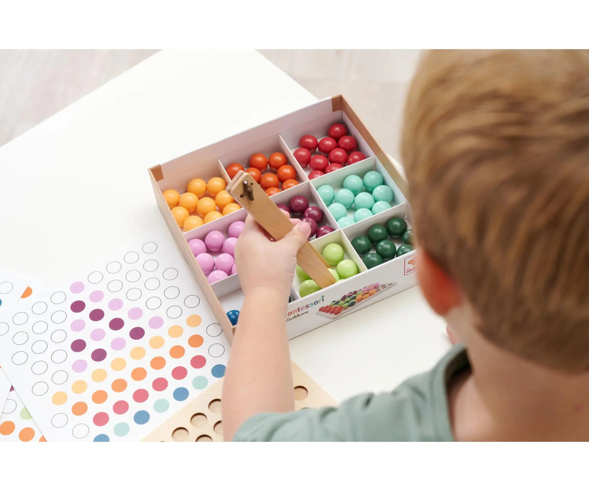 Montessori igra sortiranja kroglic Mini – Eichhorn