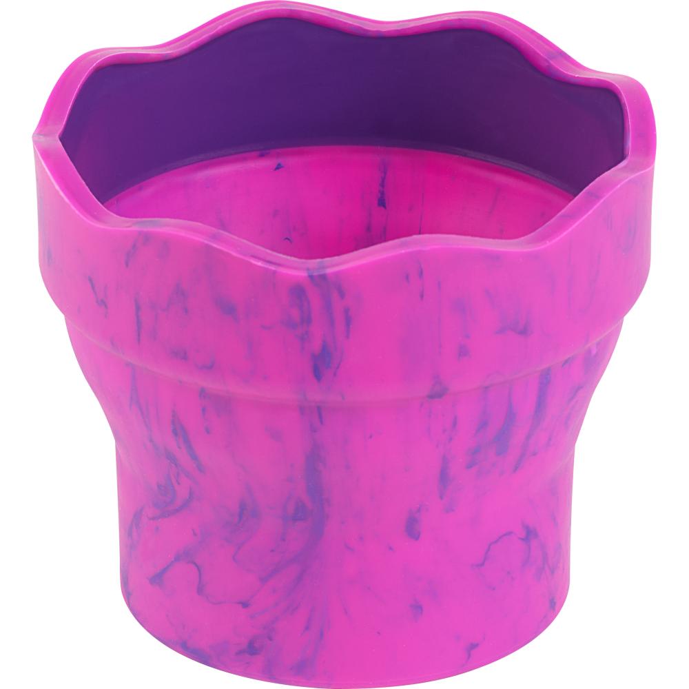 Zložljiv lonček za vodo Faber-Castell, marmoriran-pink