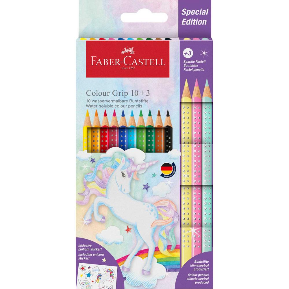 Barvice Faber-Castell Grip Unicorn, 10+3/1