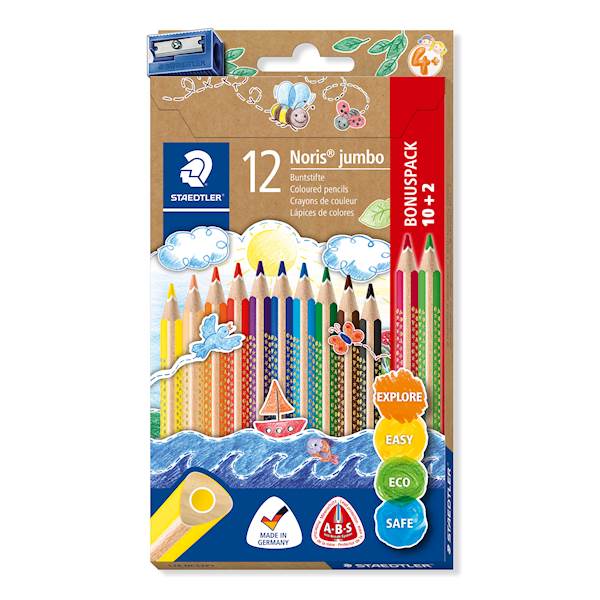 Barvice Staedtler 128 nc12p1, Triplus Jumbo 10+2+šilček
