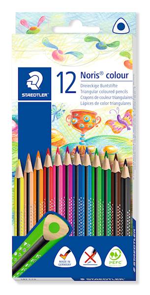 Barvice Staedtler Wopex 187 C12, trikotne, kartonasta škatla, 12/1