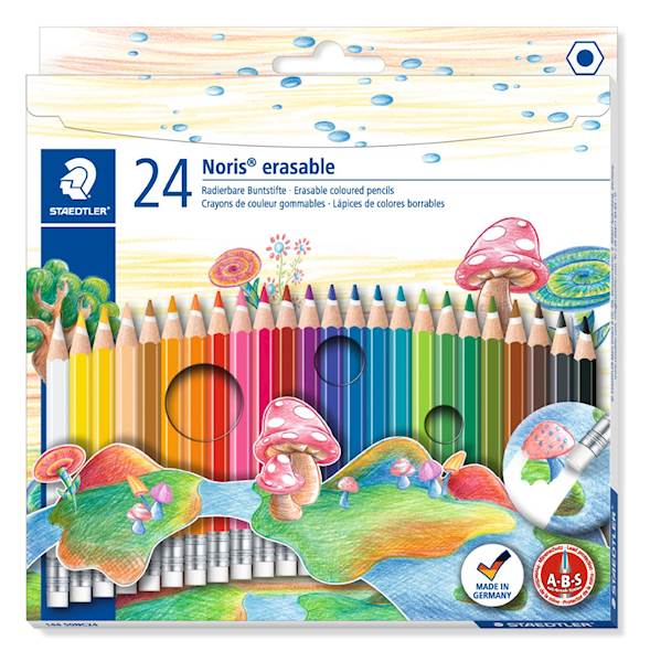 Barvice Staedtler 144 50nc24 Noris z radirko, 24/1