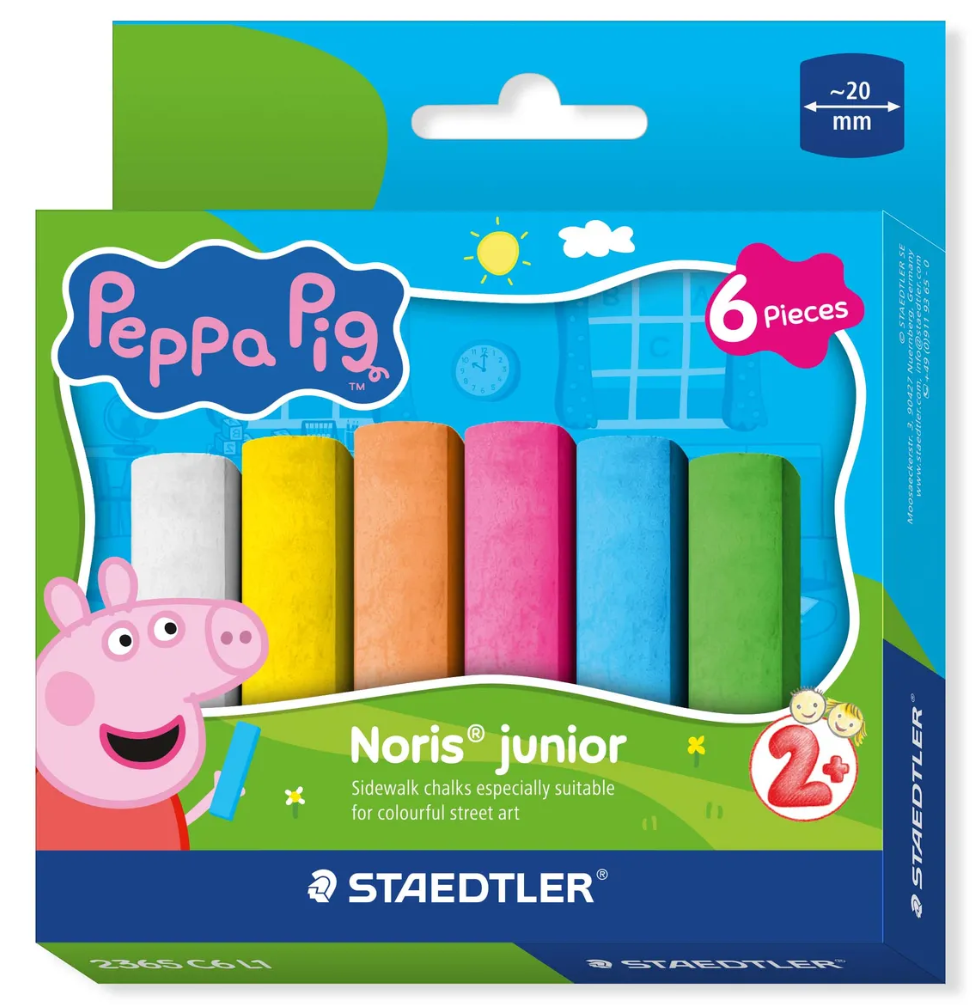 Barvna kreda STAEDTLER, Pujsa Pepa 6/1