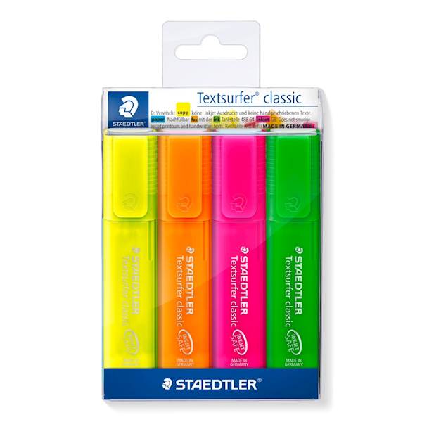 TEKSTMARKER STAEDTLER 364 P WP4 TEXTSURFER TRANSP.