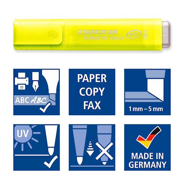 TEKSTMARKER STAEDTLER 364 P WP4 TEXTSURFER TRANSP.