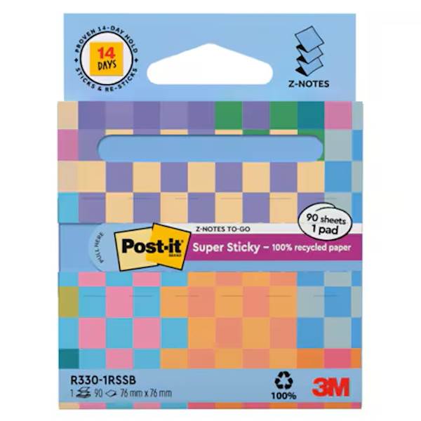 BLOK SAM.3M POST-IT R-330RSSP Z 76X76 PASTEL BLUE