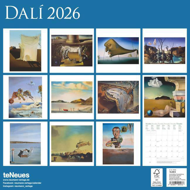 Koledar DALI 2026, 30x30 cm