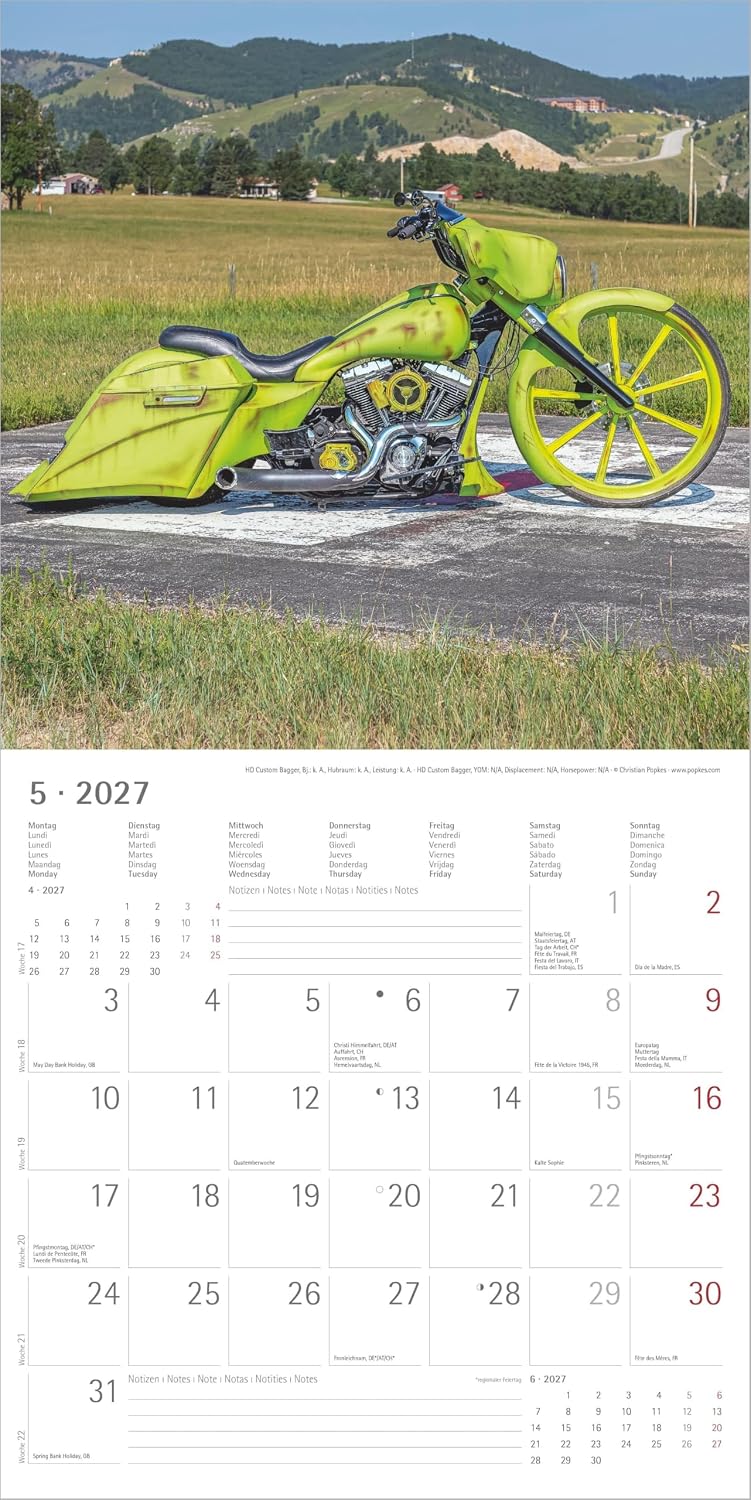 Koledar Harleys 2027