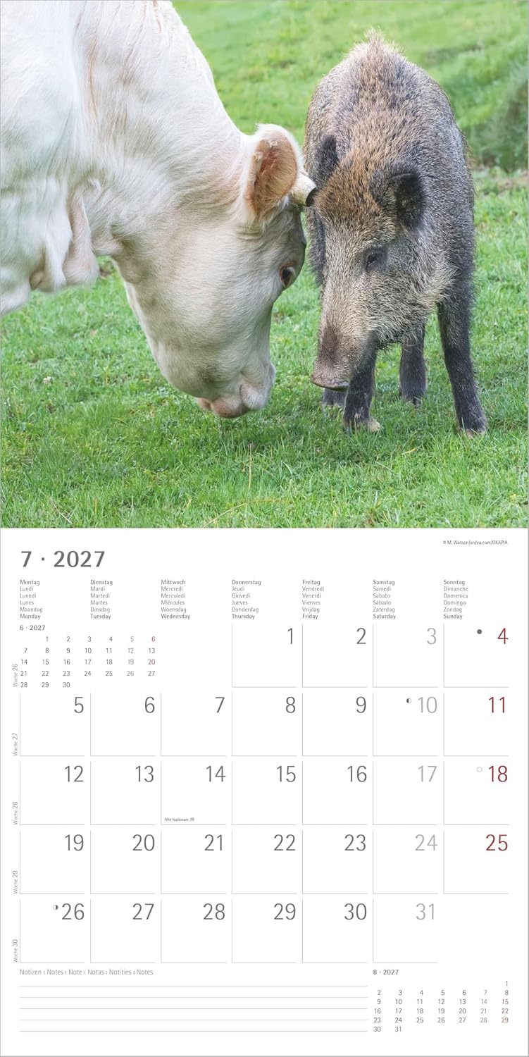 Koledar Animal Friendships 2027