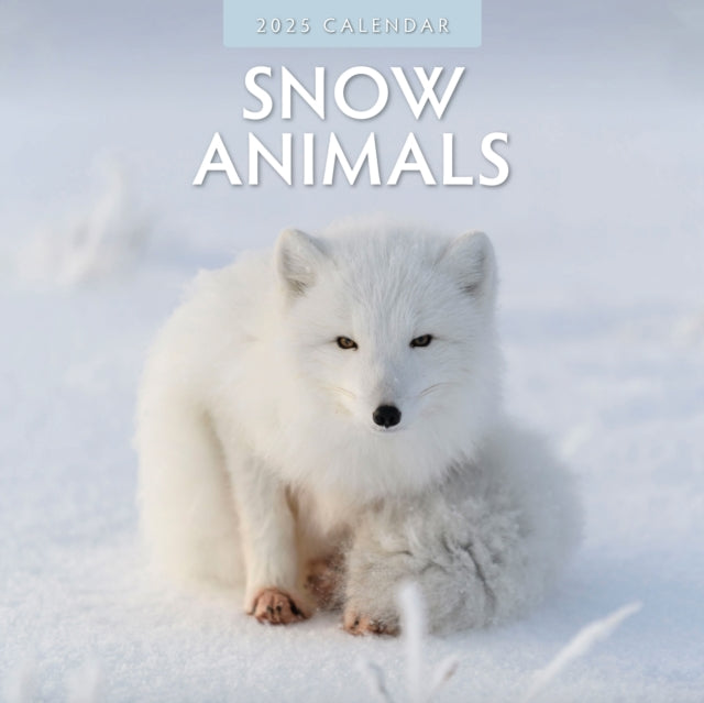 Snow Animals 2025 Square Wall Calendar