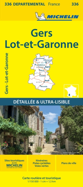 Gers Lot-et-Garonne - Michelin Local Map 336