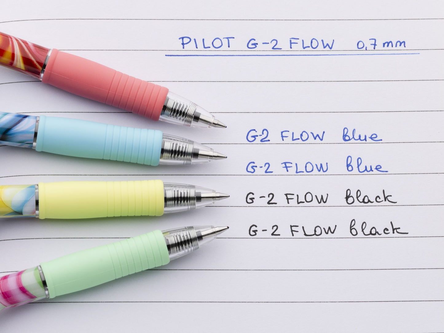 ROLER PILOT BL-G2-7 FLOW RUMEN, ČRNA MINA (12