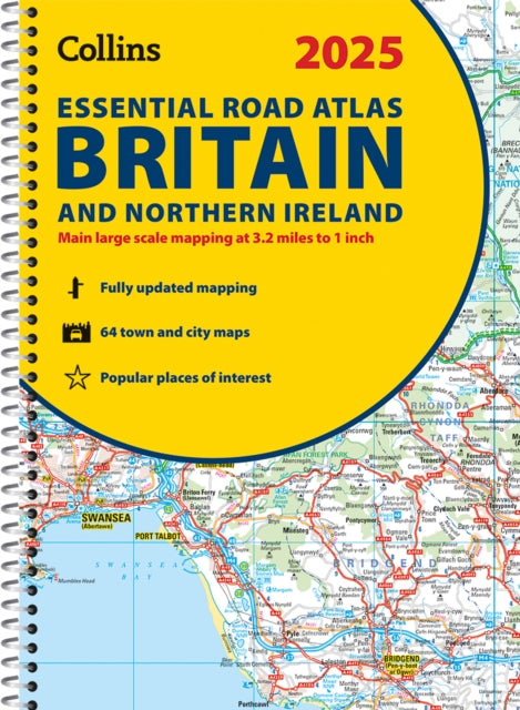 2025 Collins Essential Road Atlas Britain and Northern Ireland