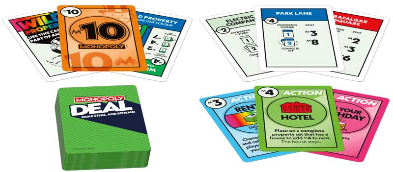 Družabna igra, Monopoly deal karte-angleška verzija