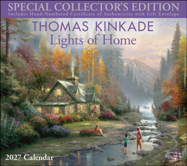 Thomas Kinkade Special Collector's Edition 2027 Deluxe Wall Calendar with Print