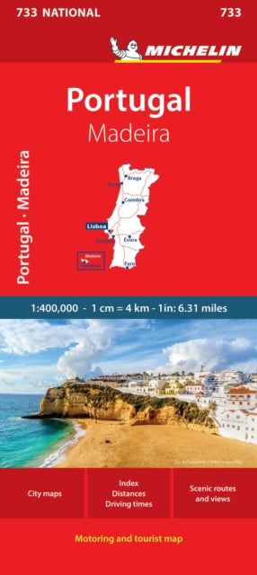 Portugal & Madeira - Michelin National Map 733