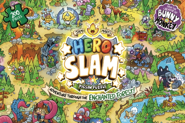 Jamie Smart s Hero Slam Jigsaw Puzzle: 200 pieces
