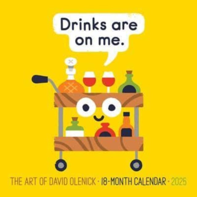 Art of David Olenick 2025 7 X 7 Mini Wall Calendar