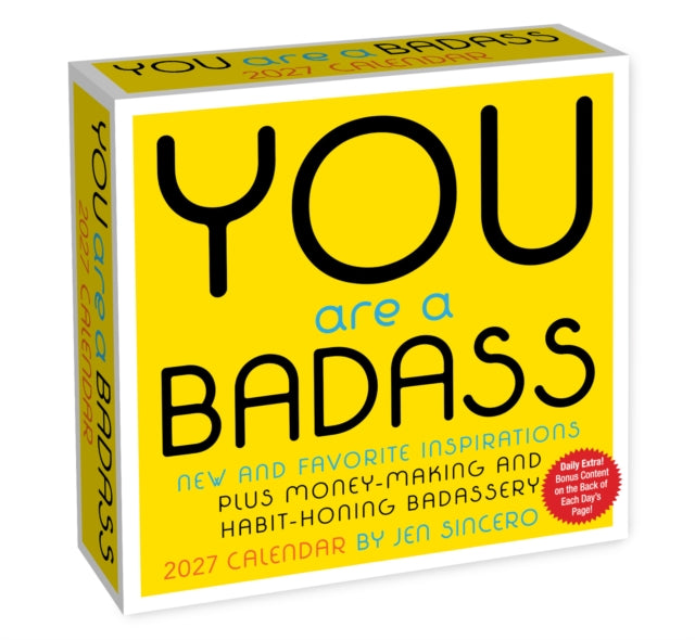 You Are a Badass 2027 Day-to-Day Calendar