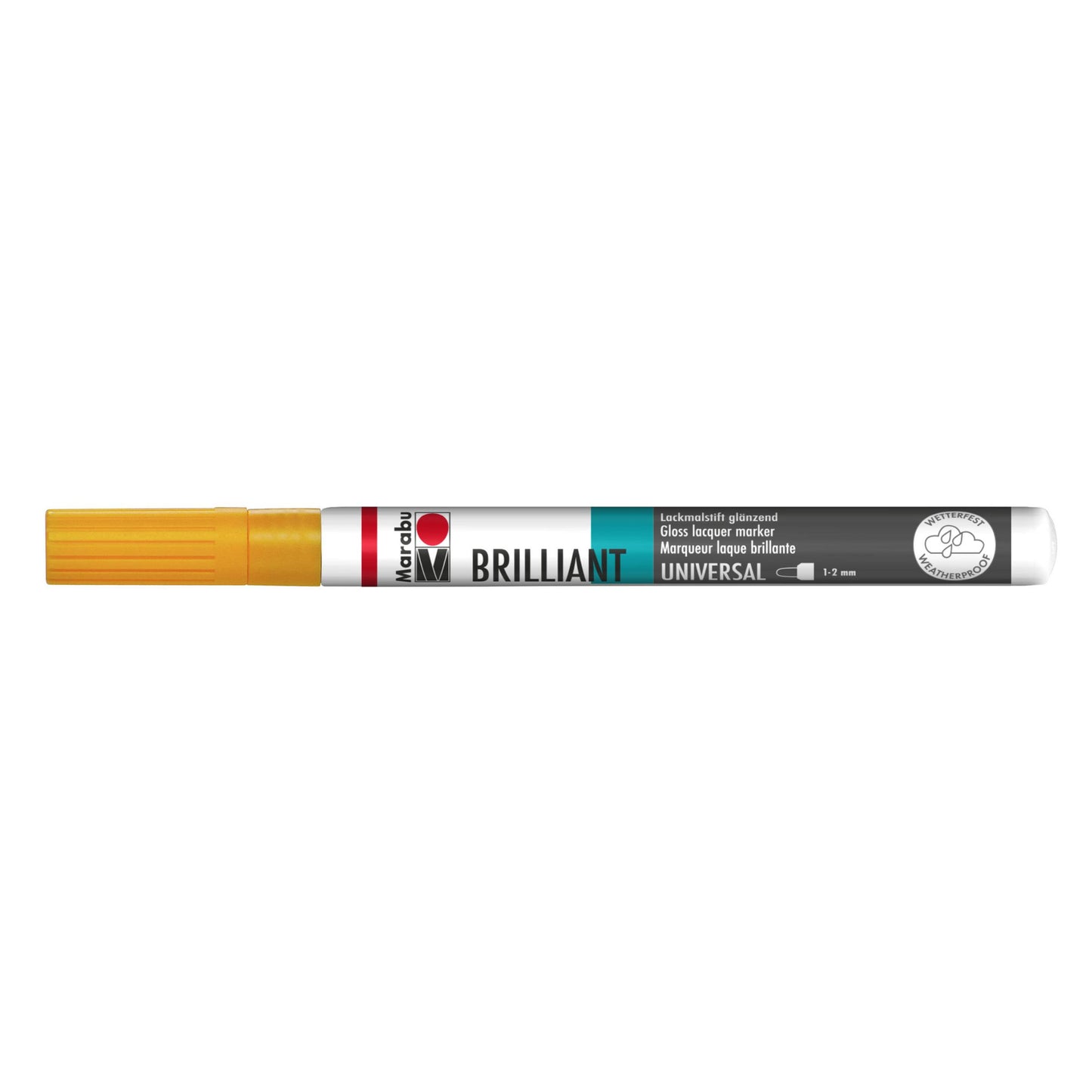 Marker Marabu Brilliant painter, oranžna 225, 1-2 mm