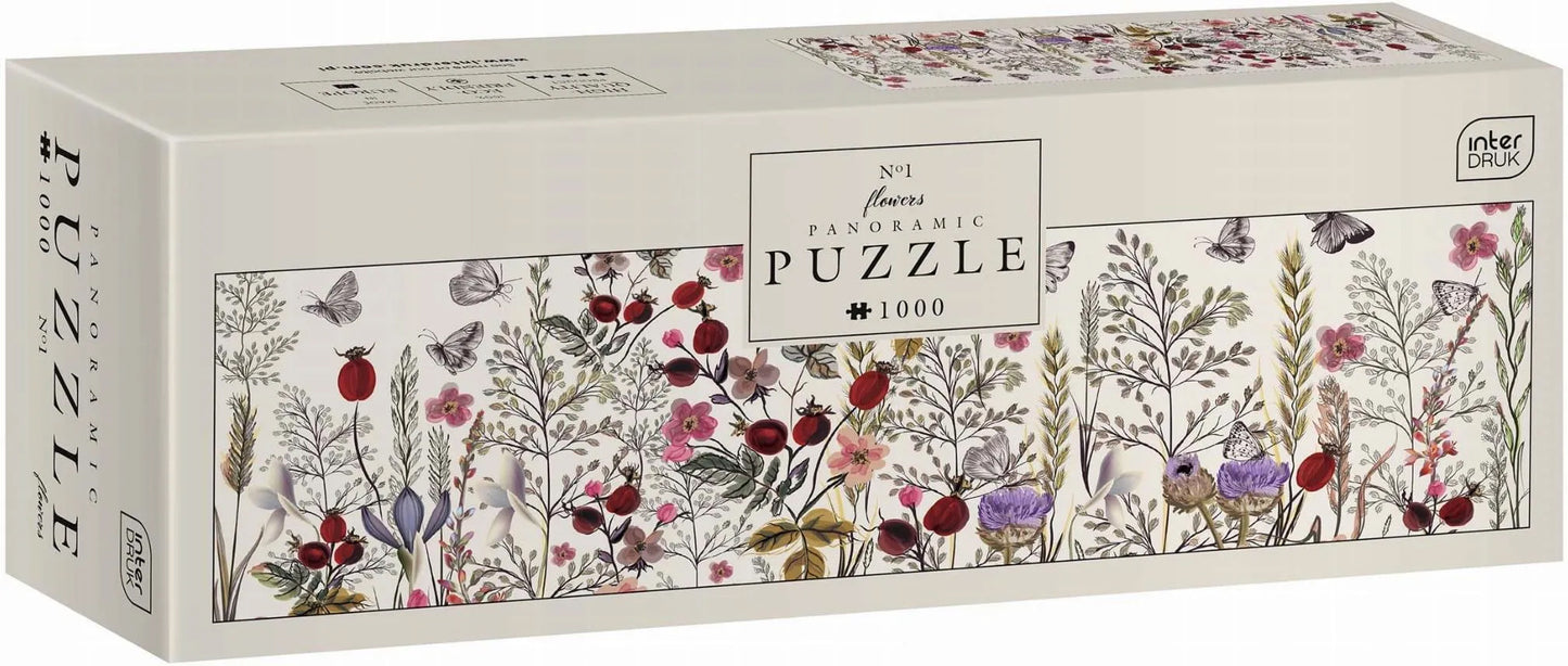 Puzzle Panoramic Flowers 1, 1000 kosov