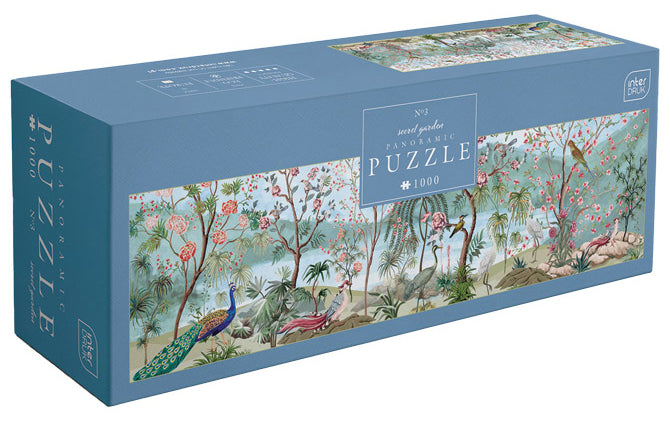 Puzzle Panoramic Secret Garden 3, 1000 kosov