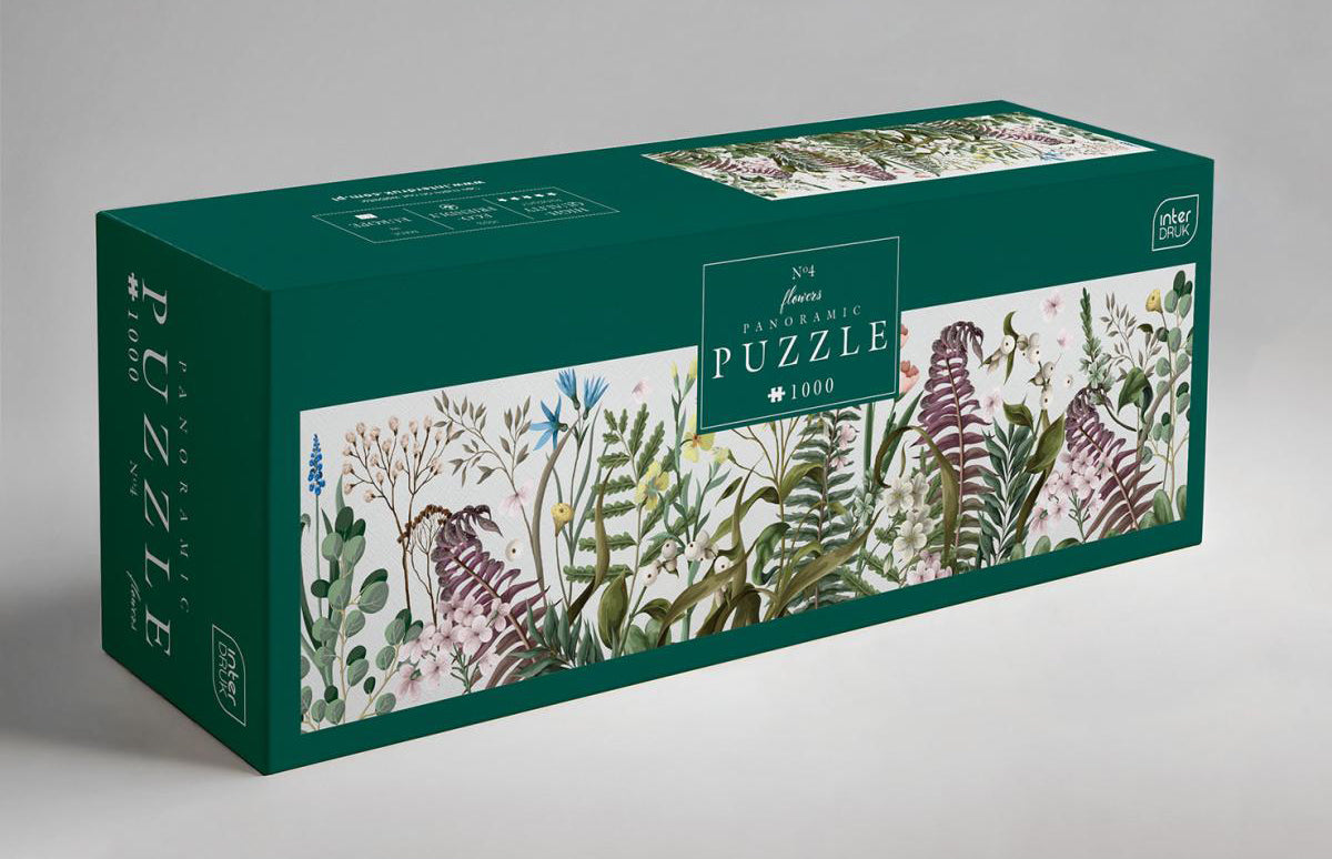 Puzzle Panoramic Flowers 4, 1000 kosov
