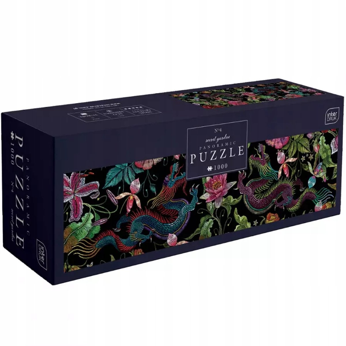 Puzzle Panoramic Secret Garden 4, 1000 kosov
