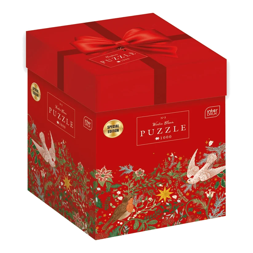 Sestavljanka Interdruk Christmas Flowers 3, 1000 delov
